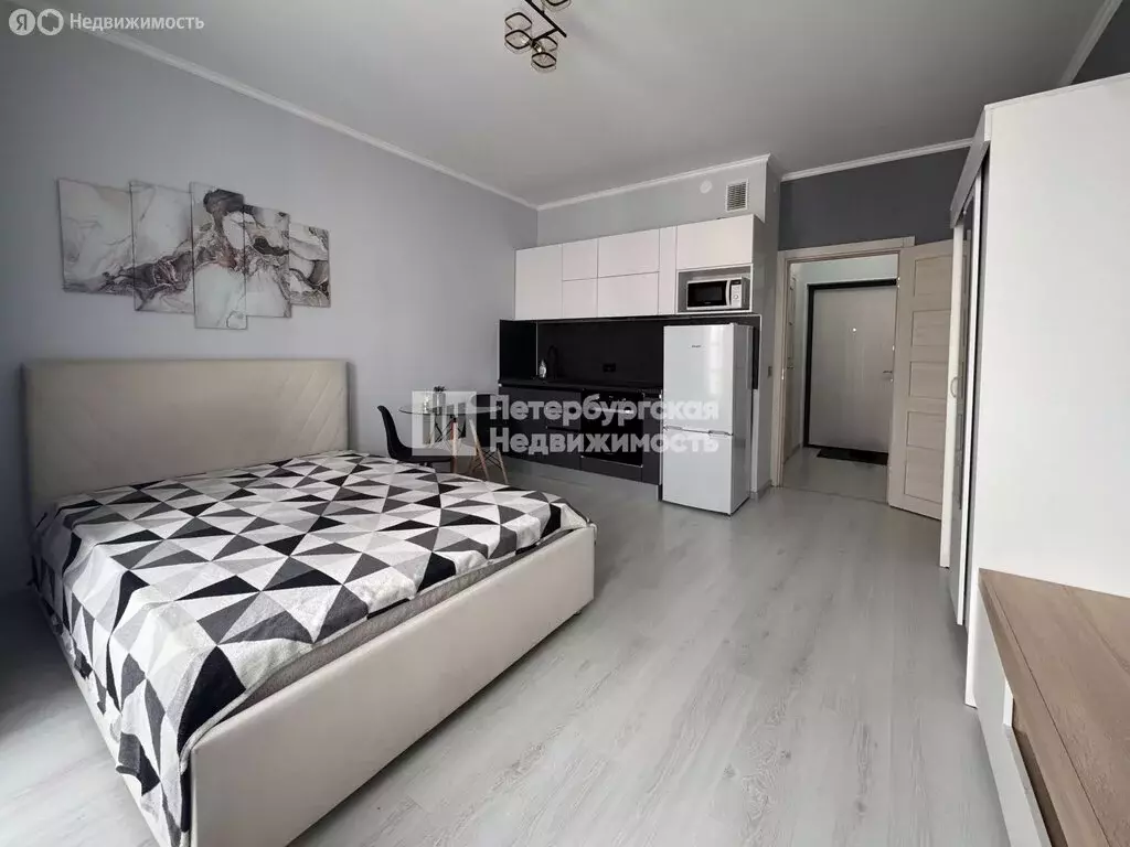 Квартира-студия: Санкт-Петербург, Верхне-Каменская улица, 11к1 (26.6 ... - Фото 1