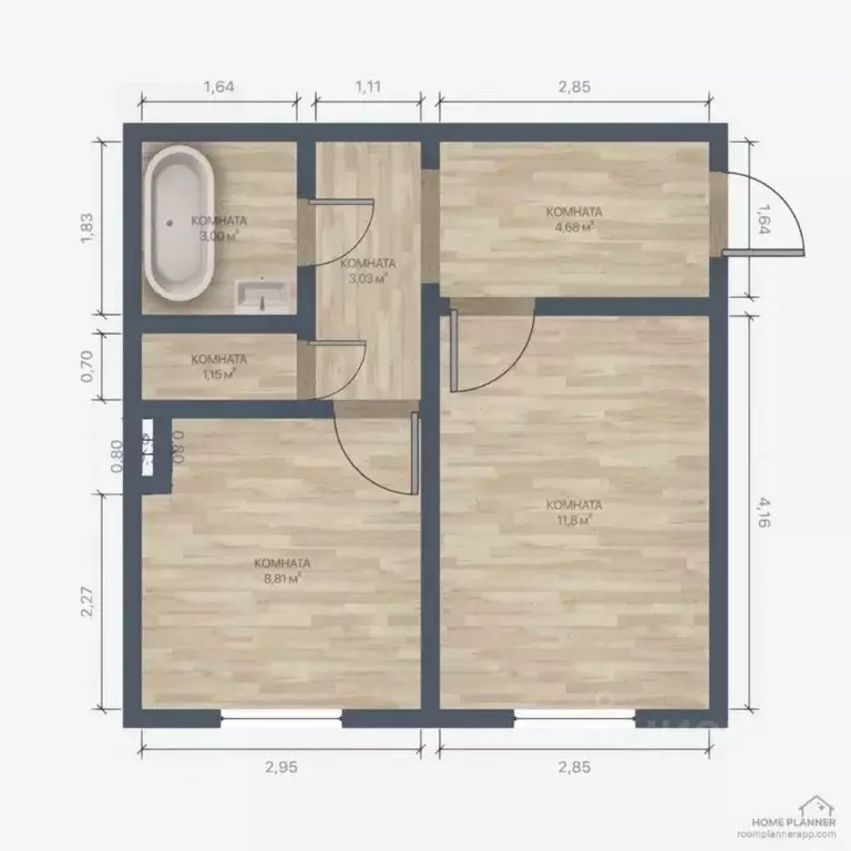 1-к кв. Калининградская область, Калининград Чкаловск мкр, ул. ... - Фото 2