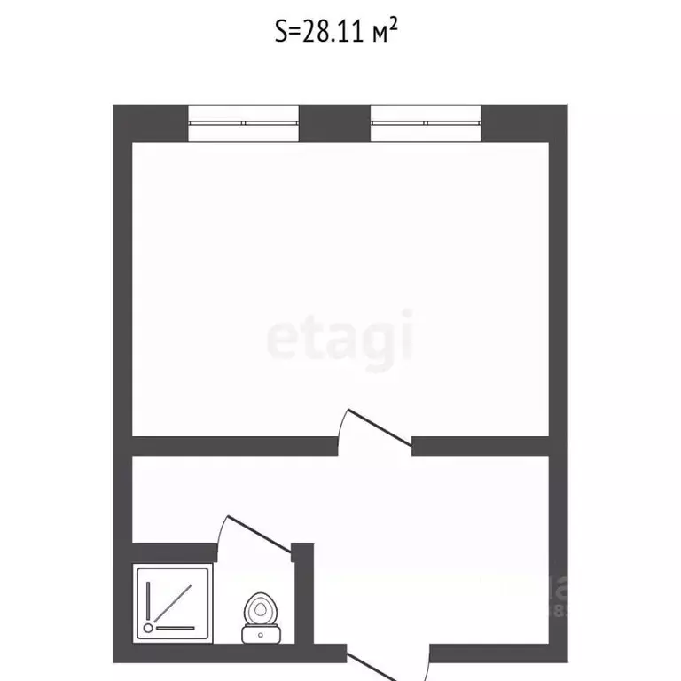 Комната Алтайский край, Барнаул ул. Анатолия, 100 (28.1 м) - Фото 2