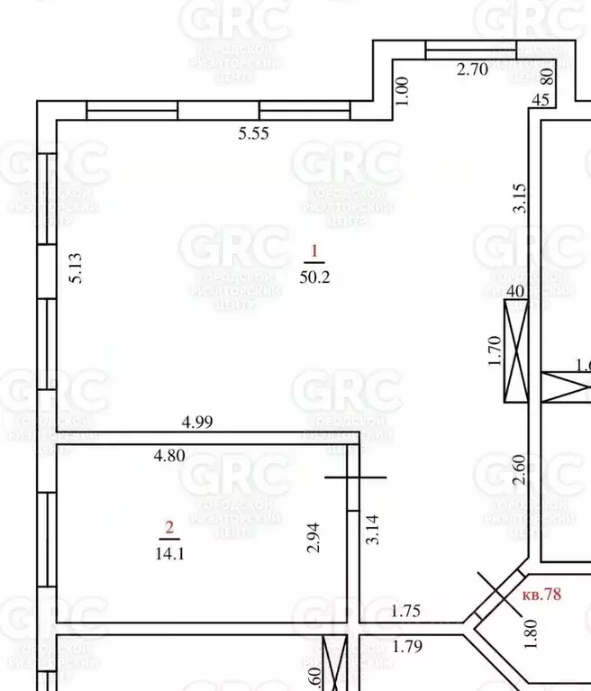 2-к кв. Краснодарский край, Сочи Светлана мкр, ул. Депутатская, 10Дк1 ... - Фото 2