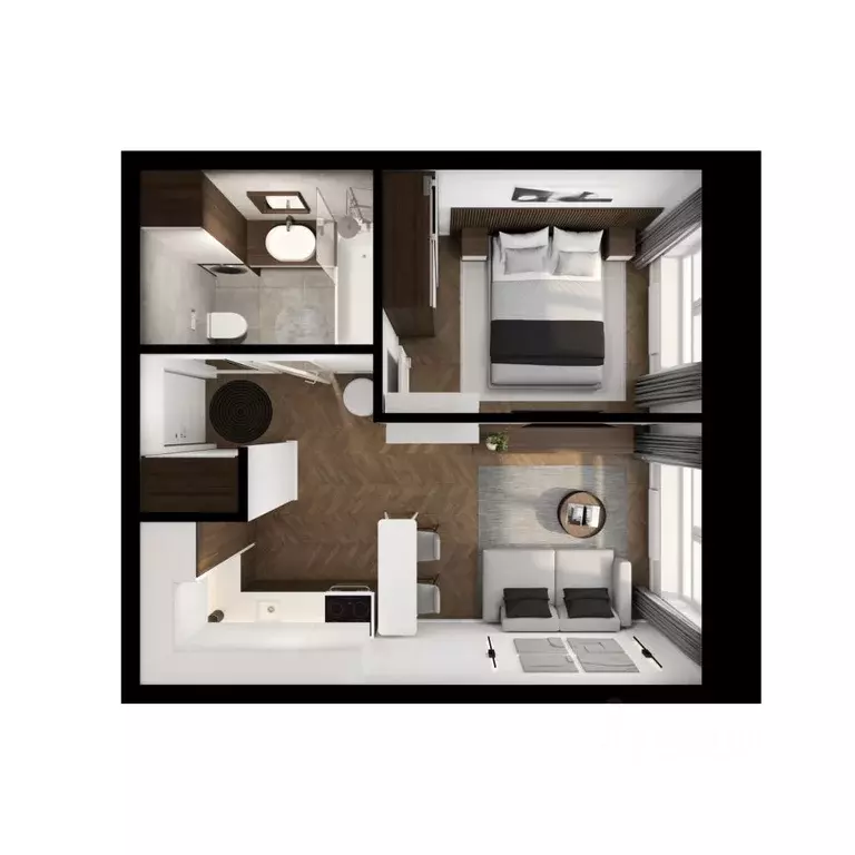 1-к кв. Сахалинская область, Южно-Сахалинск ул. Имени Владимира ... - Фото 2