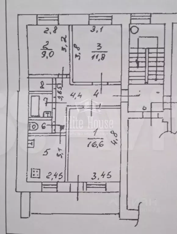 3-к кв. Калужская область, Калуга ул. Суворова, 183 (62.0 м) - Фото 2
