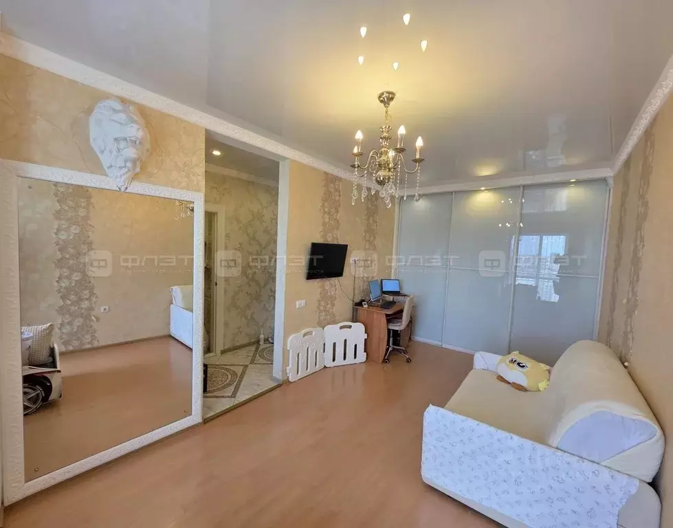 1-к кв. Татарстан, Казань Чистопольская ул., 61б (34.0 м) - Фото 1