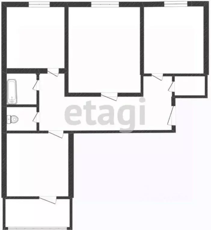 3-к кв. Смоленская область, Смоленский муниципальный округ, с. Катынь ... - Фото 1