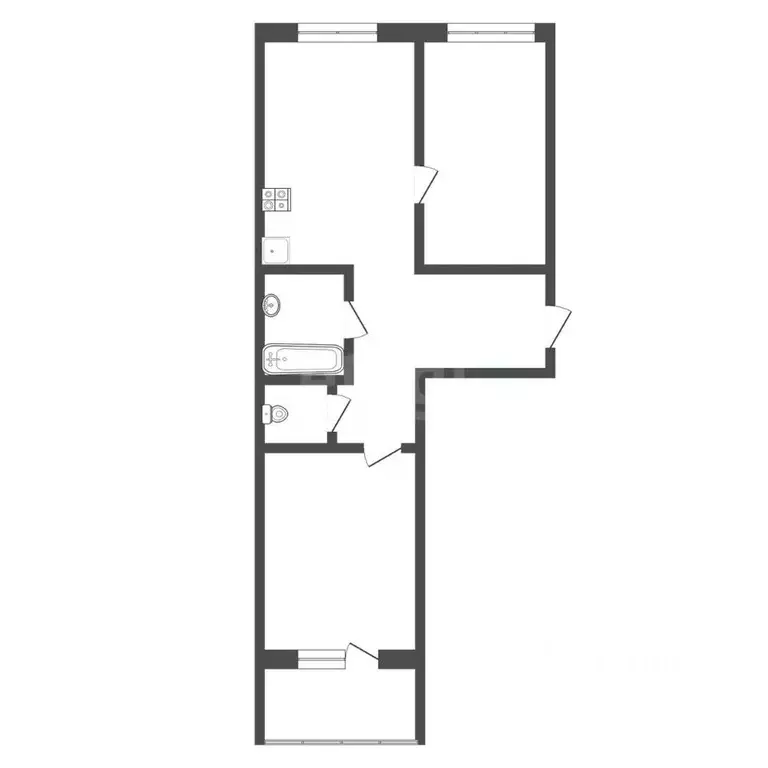 2-к кв. Тверская область, Тверь Псковская ул., 4 (61.0 м) - Фото 2