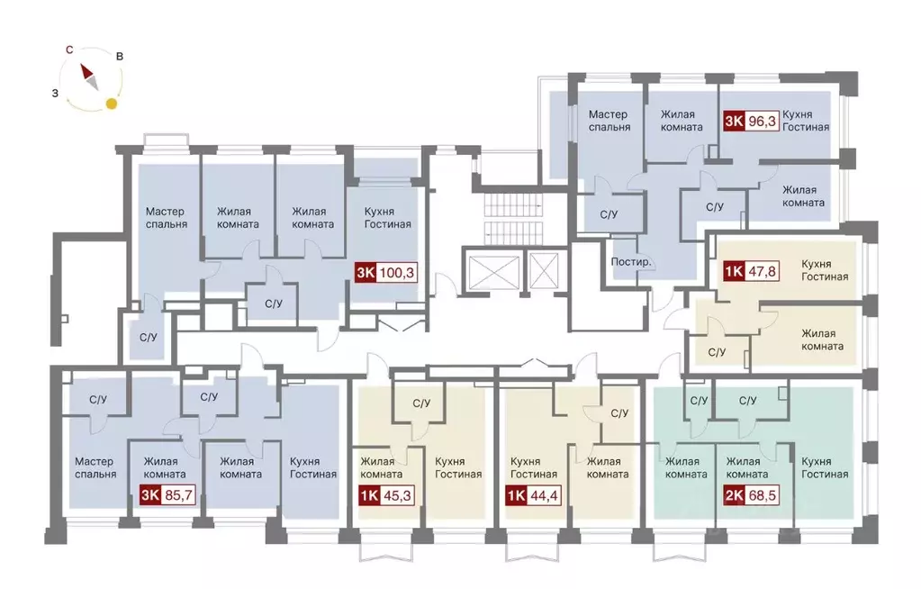 3-к кв. Свердловская область, Екатеринбург ул. Уральских Рабочих, 26 ... - Фото 1