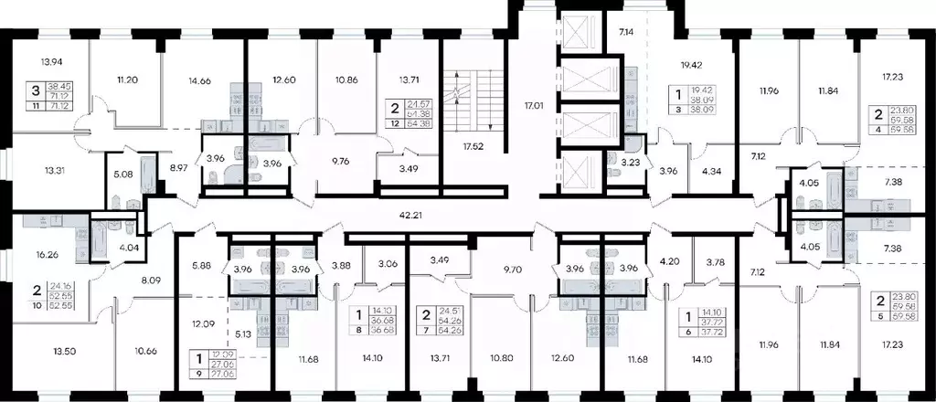 2-к кв. Приморский край, Владивосток ул. Тухачевского (54.26 м) - Фото 2