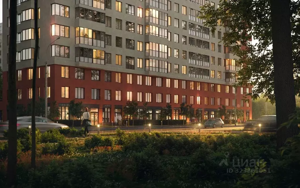 1-к кв. Ленинградская область, Мурино Всеволожский район,  (39.9 м) - Фото 2