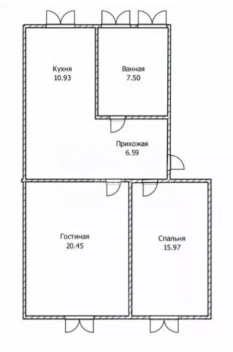 2-к кв. Ульяновская область, Ульяновск ул. Льва Толстого, 87 (62.0 м) - Фото 1