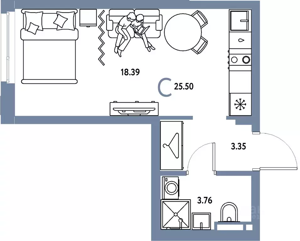 Студия Свердловская область, Екатеринбург муниципальное образование, ... - Фото 1