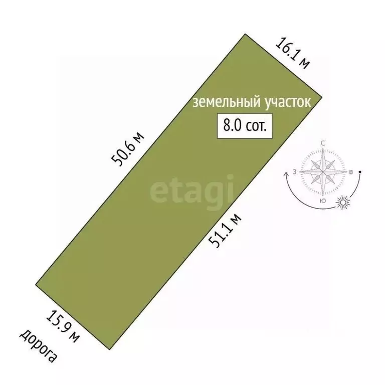 Участок в Крым, Симферопольский район, Добровское с/пос, Тропик СНТ  ... - Фото 2