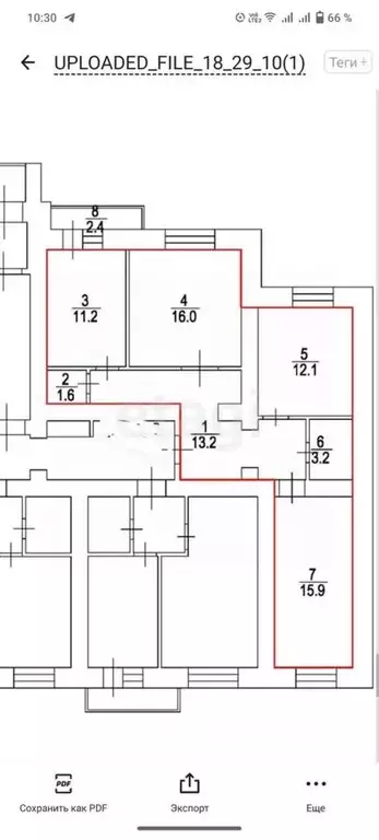 3-к кв. Саратовская область, Саратов проезд 2-й Совхозный, 36А (73.2 ... - Фото 2
