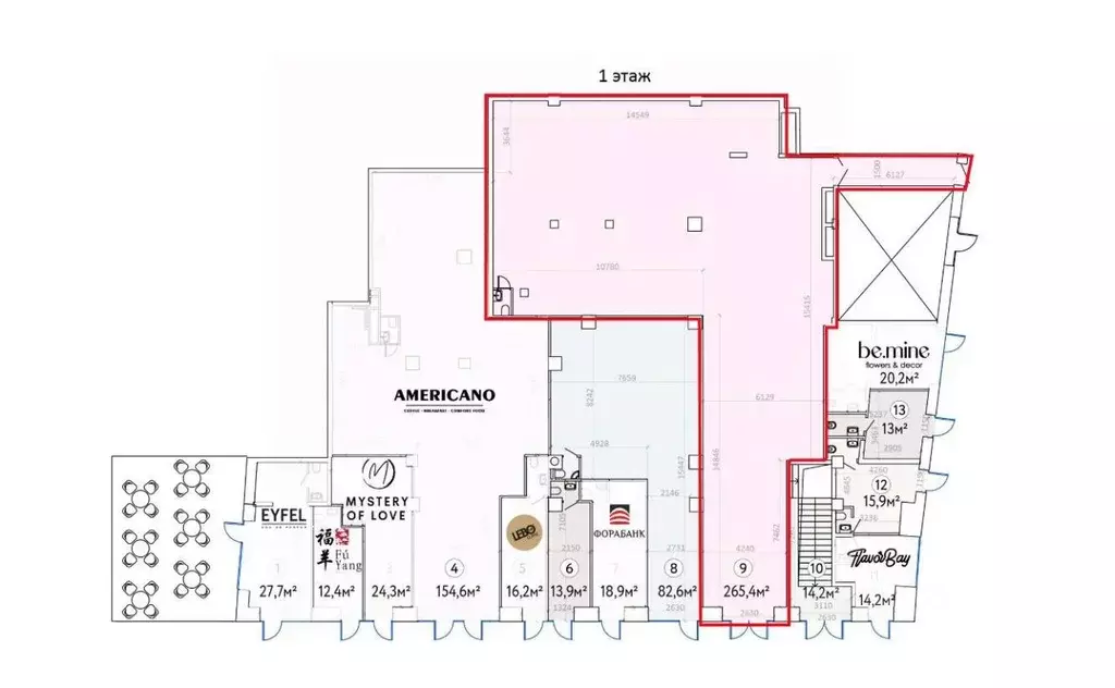 Помещение свободного назначения в Москва Новослободская ул., 19С1 (265 ... - Фото 2
