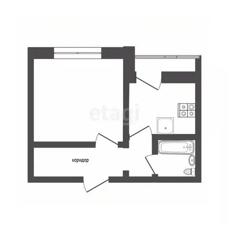 1-к кв. Воронежская область, Воронеж ул. Корольковой, 10к2 (29.2 м) - Фото 1