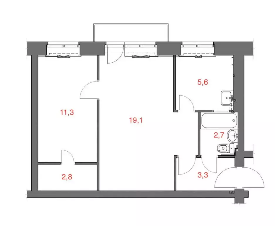 2-комнатная квартира: Тула, улица Пузакова, 18 (42 м) - Фото 0