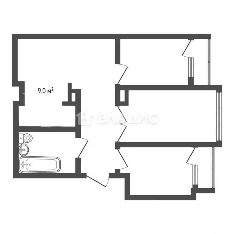 3-комнатная квартира: Москва, 3-я Тверская-Ямская улица, 26 (86 м) - Фото 1
