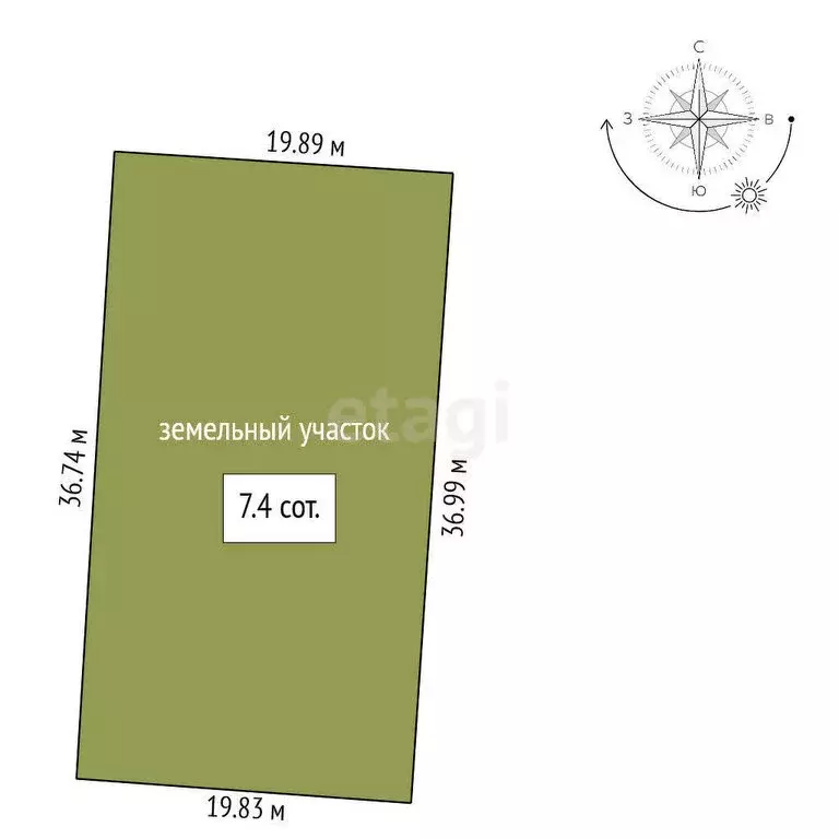 Участок в Ишим, улица Валерия Медведева (7.4 м) - Фото 1