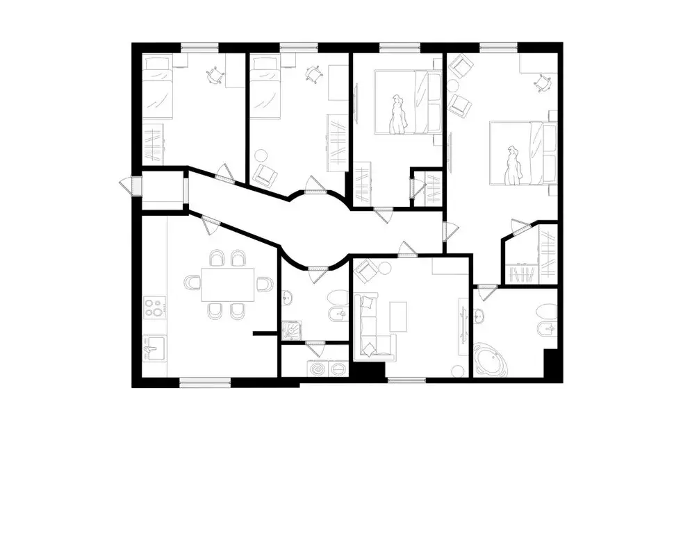 4-комнатная квартира: Москва, Береговая улица, 4к10 (190 м) - Фото 1