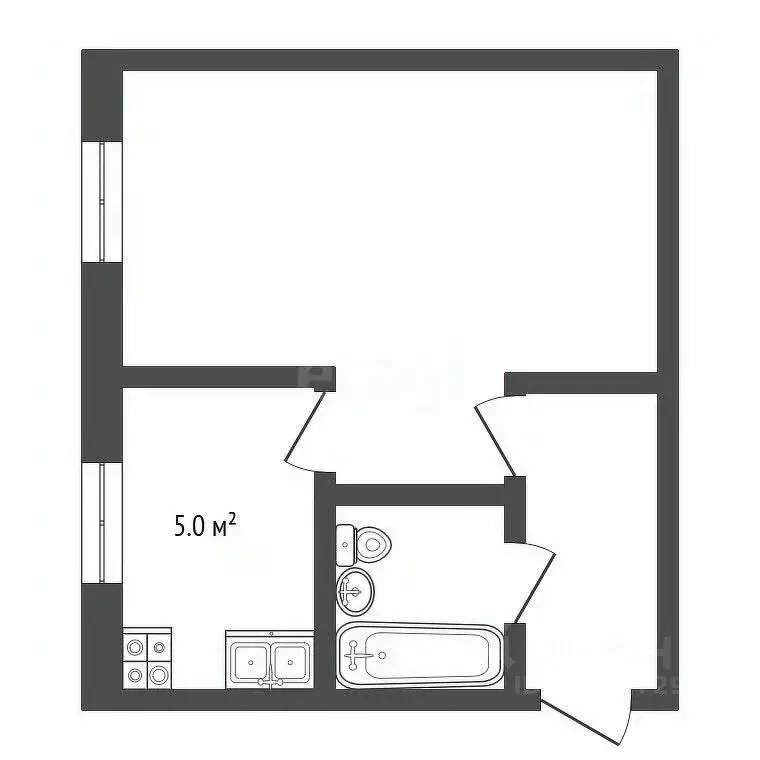 1-к кв. Архангельская область, Новодвинск ул. Ломоносова, 1 (29.8 м) - Фото 2