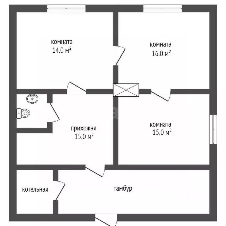Дом в Тюменская область, Тюменский муниципальный округ, с. Онохино ул. ... - Фото 2