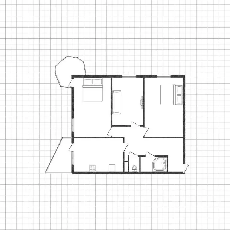 3-к кв. Белгородская область, Белгород 10-й мкр, ул. 60 лет Октября, ... - Фото 1