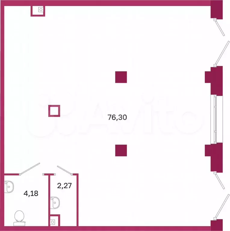 Продам помещение свободного назначения, 82.75 м - Фото 0