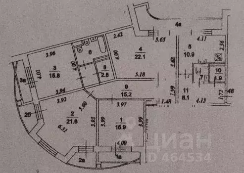 4-к кв. Москва 2-я Ямская ул., 11 (130.7 м) - Фото 1