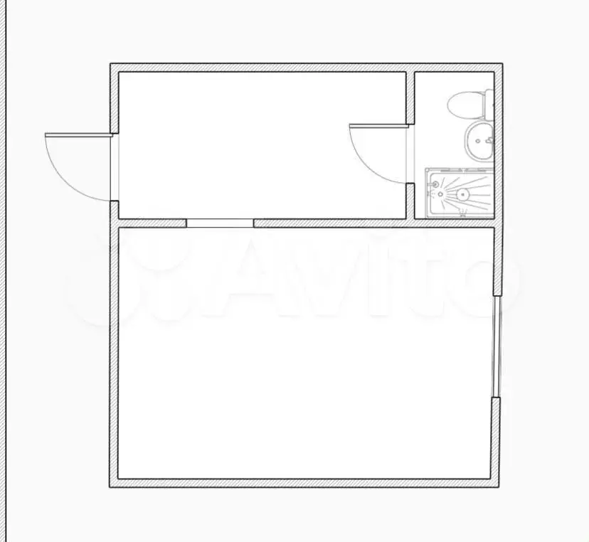 Апартаменты-студия, 18 м, 1/5 эт. - Фото 0