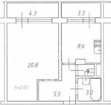 1-к кв. Москва Старобитцевская ул., 21К1 (39.0 м) - Фото 1