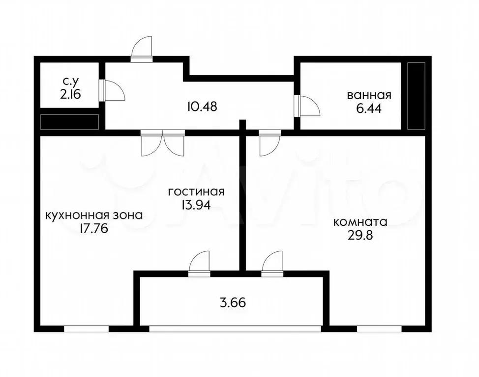 2-к. квартира, 81 м, 3/24 эт. - Фото 0