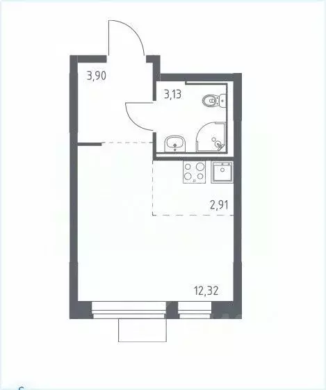 Студия Москва Ленинградское ш., 229Ак1 (22.3 м) - Фото 2