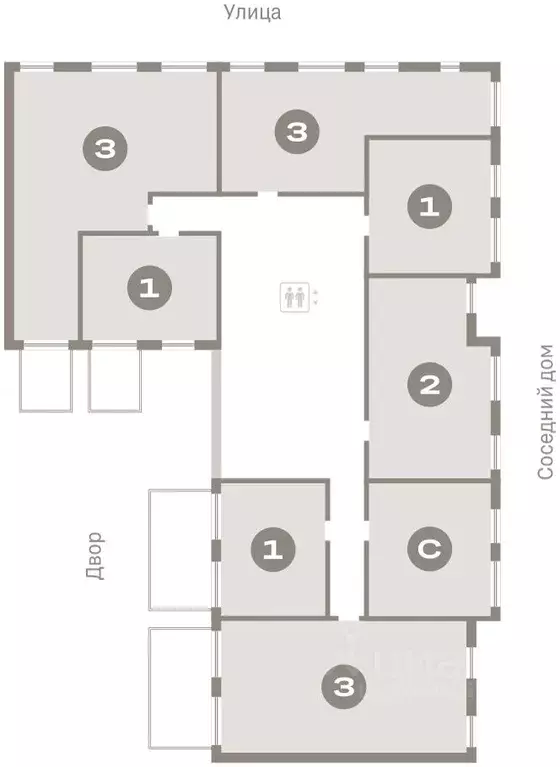 1-к кв. Омская область, Омск  (56.32 м) - Фото 2