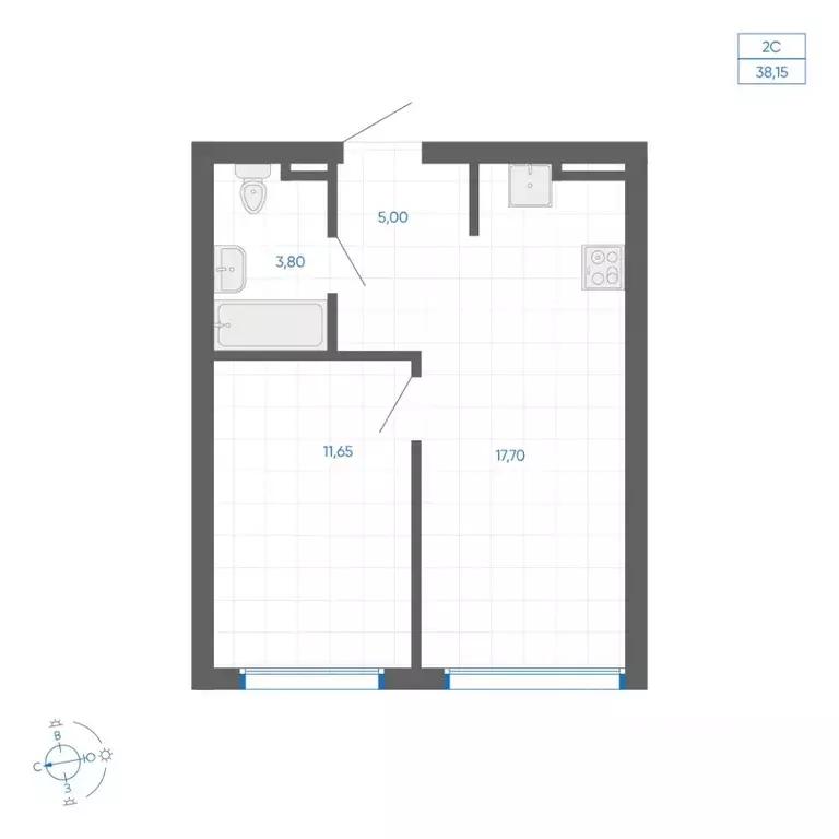 1-к кв. Челябинская область, Челябинский городской округ, пос. ... - Фото 1