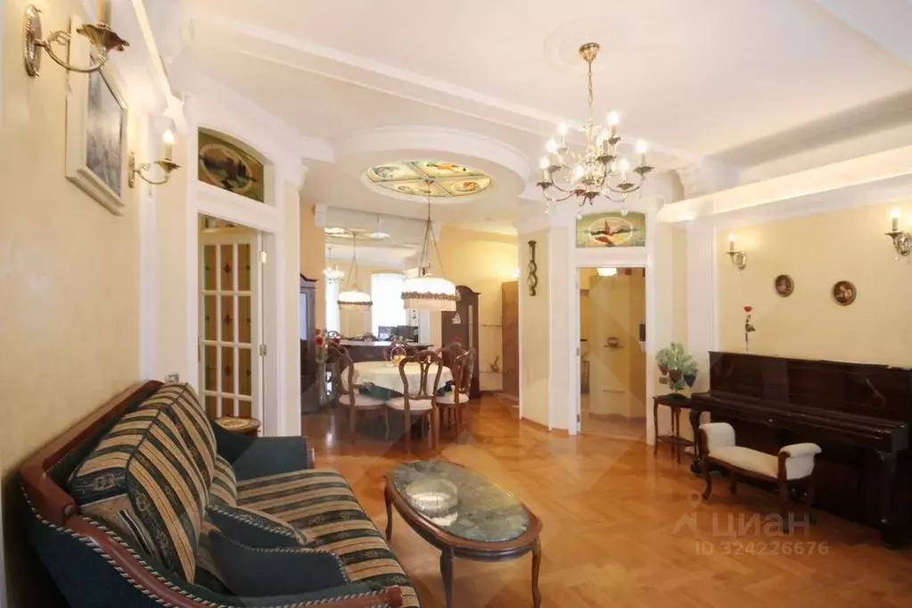 4-к кв. Москва ул. Остоженка, 7С1 (121.0 м) - Фото 1