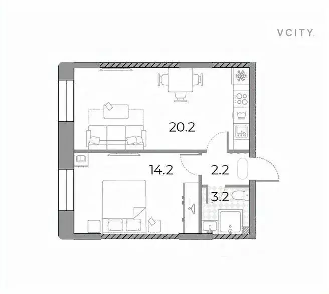 1-к кв. Москва Зиларт жилой комплекс, 18/19/27 (39.8 м) - Фото 1