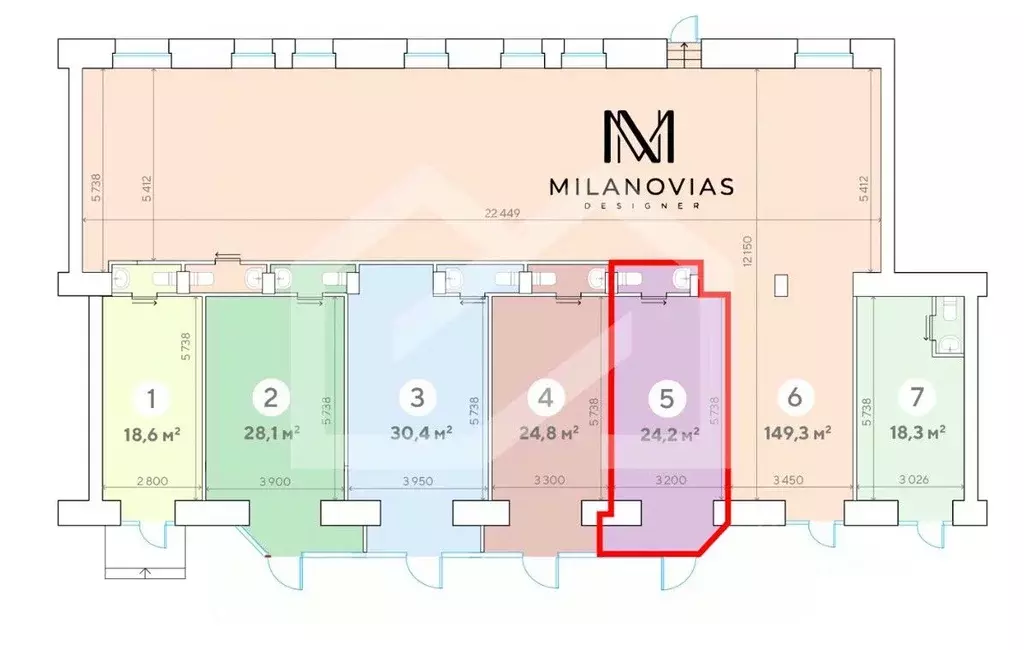 Торговая площадь в Москва Ленинский просп., 62/1 (24 м) - Фото 1