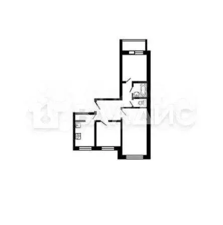 3-к. квартира, 64,8 м, 2/5 эт. - Фото 0