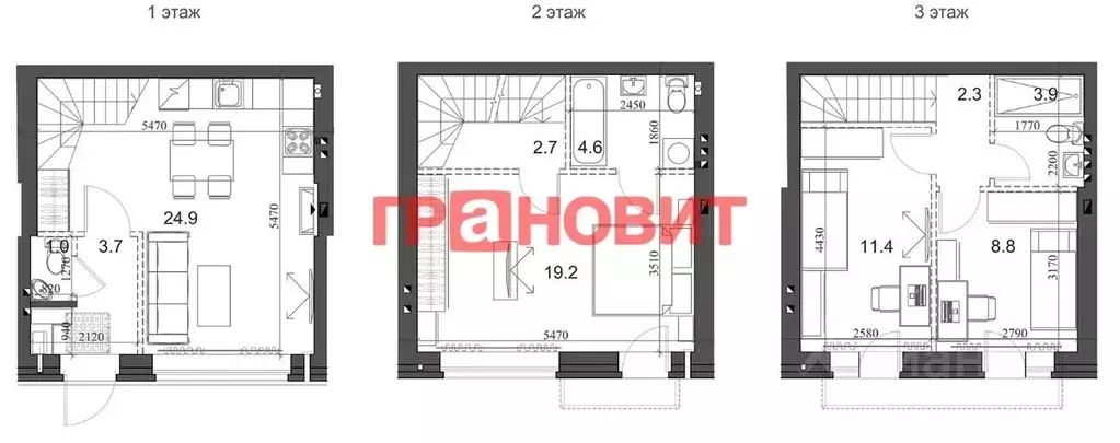 таунхаус в новосибирская область, новосибирский район, мичуринский . - Фото 1