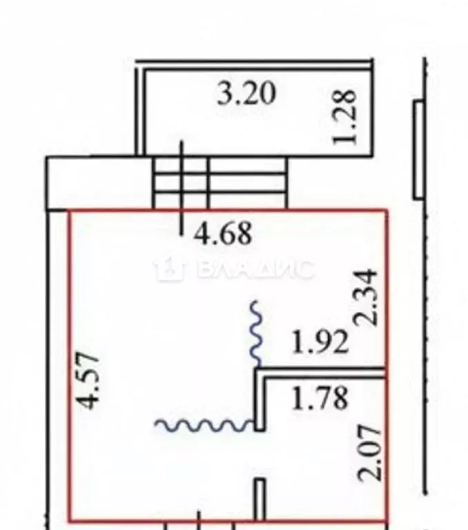 Квартира-студия: Благовещенск, Красноармейская улица, 217 (20.9 м) - Фото 1