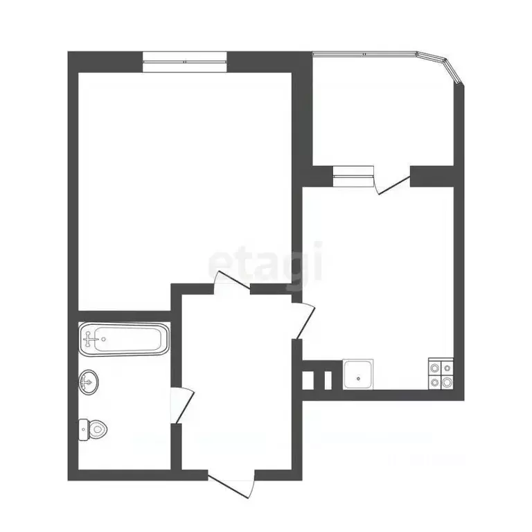 1-к кв. Смоленская область, Смоленск Краснинское ш., 18 (36.7 м) - Фото 1
