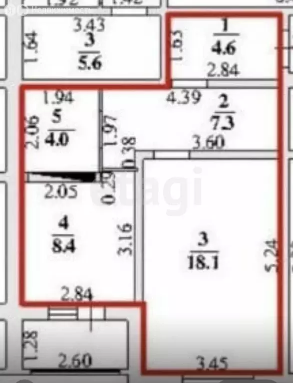 1-комнатная квартира: Липецк, улица Осканова, 6 (42.4 м) - Фото 0