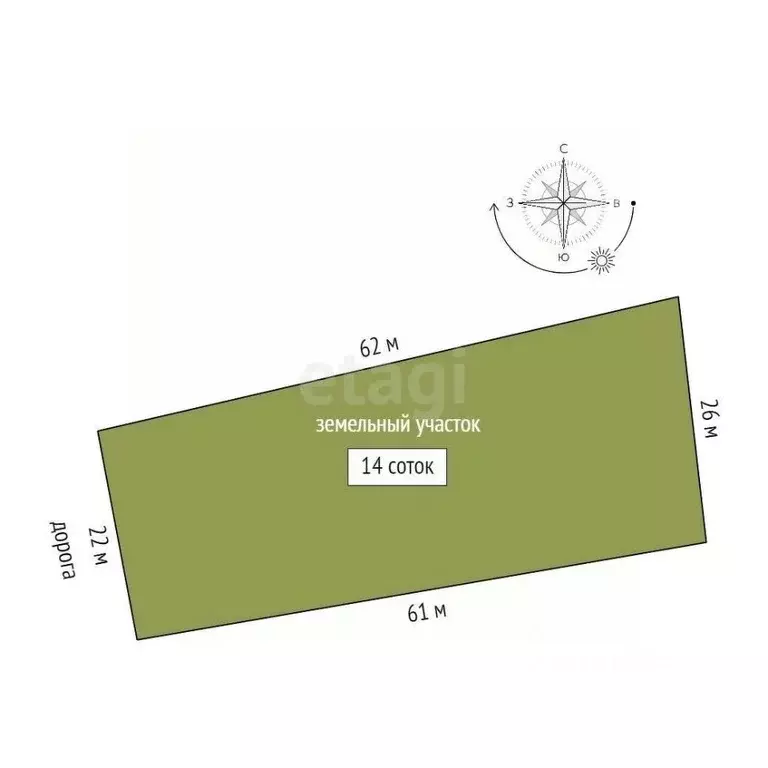 Участок в Ярославская область, Некрасовское рп ул. Волжская, 15А (14.0 ... - Фото 2