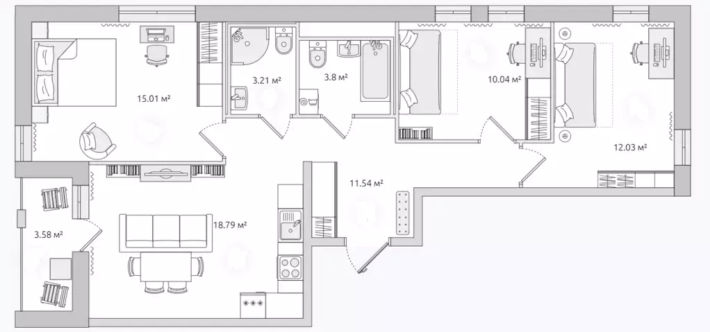 Продаётся 3-к квартира, 73.8 м - Фото 0
