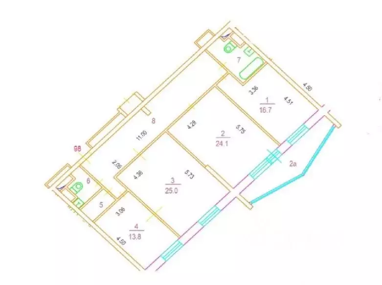 3-к кв. Москва Мосфильмовская ул., 55 (114.6 м) - Фото 1