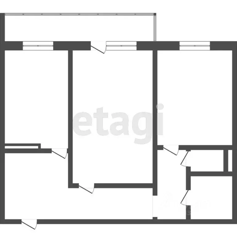 2-к кв. Томская область, Северск проезд Новый, 4 (52.0 м) - Фото 2