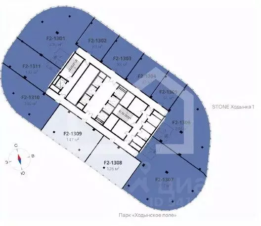 Помещение свободного назначения в Москва Ходынский бул., вл1 (61 м) - Фото 2