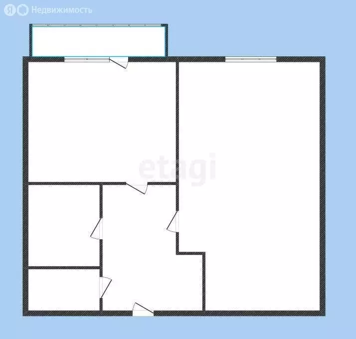 1-комнатная квартира: Губкин, улица Калинина, 5 (29.5 м) - Фото 0