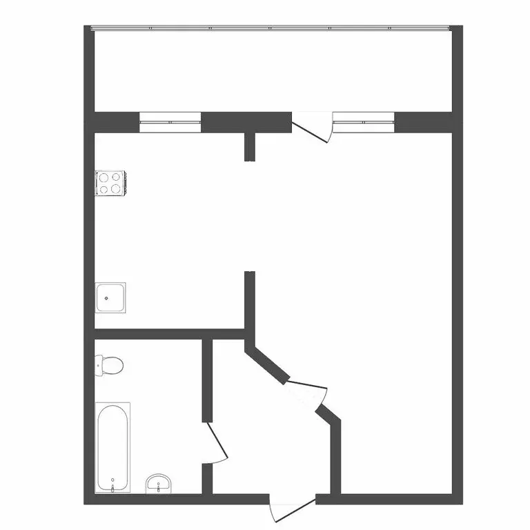 1-комнатная квартира: Тюмень, улица Максима Горького, 3 (39.8 м) - Фото 1