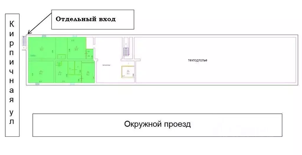 Помещение свободного назначения в Москва Окружной проезд, 23 (156 м) - Фото 1