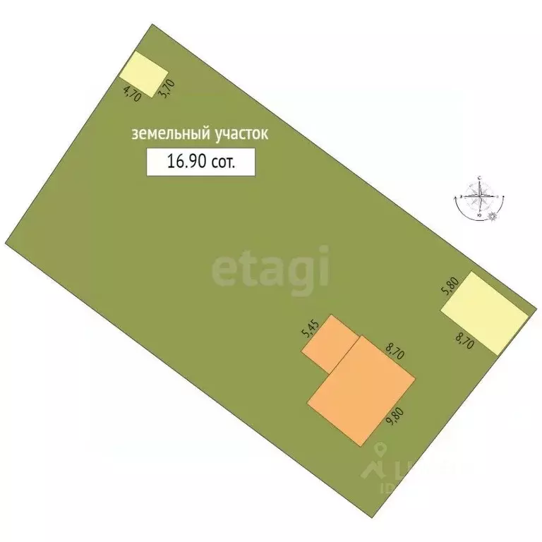 Дом в Кемеровская область, Березовский Бирюлинская ул., 13 (56 м) - Фото 1